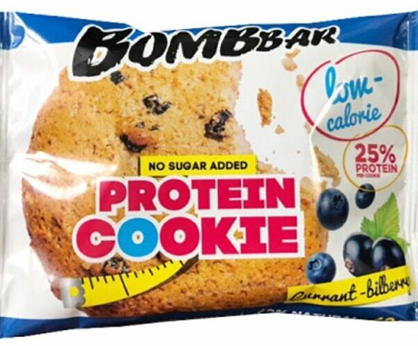 Печенье Bombbar протеиновое черника-смородина