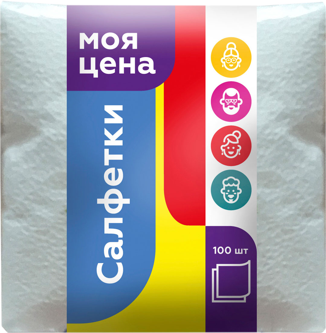 

Салфетки Моя цена белые
