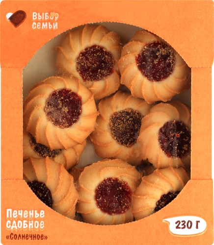 

Печенье Выбор семьи сдобное Солнечное 230 г
