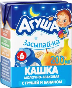 Каша детская Агуша молочная многозерновая с бананом и грушей, с 6 месяцев в Магнит со скидкой –20%