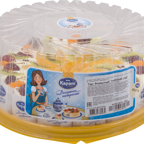 Торт КАРАТ ПЛЮС Райский сад