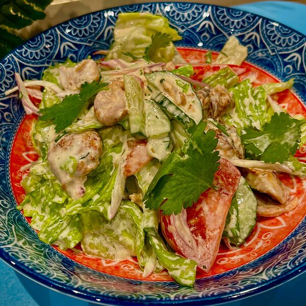 Донер салат с курицей