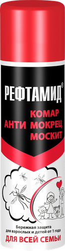 

Аэрозоль-репеллент Рефтамид для всей семьи 145 мл