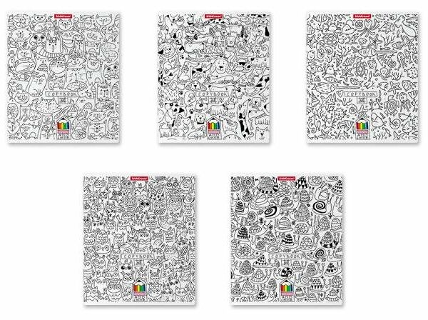 Тетрадь ErichKrause Animals в клетку А5+, 48 л в ассортименте