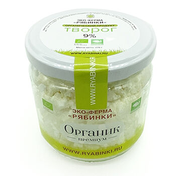 Творог эко-ферма «Рябинки» Органик 9%