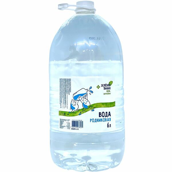 Вода Зелёная Линия питьевая негазированная, 6л
