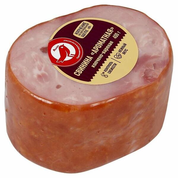 Свинина варено-копченая Ашан Красная птица Ароматная