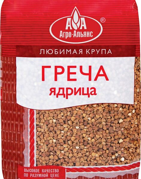 Крупа Агро-Альянс Гречневая ядрица 1.5кг