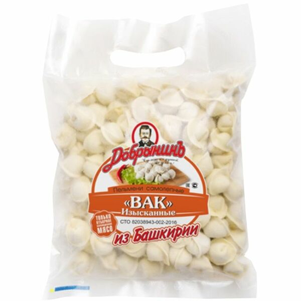  Пельмени Добрынин Изысканный Вак свинина и говядина