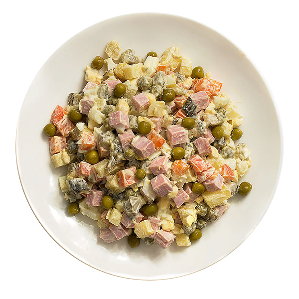 Салат Оливье с колбасой Уже Готово