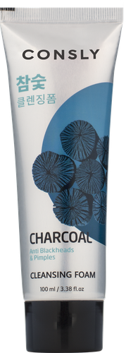 

Пенка для умывания Consly кремовая c древесным углем против черных точек 100 мл