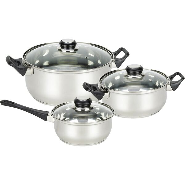 Набор посуды Mallony BAKS-SET, 6 предметов, нерж. сталь