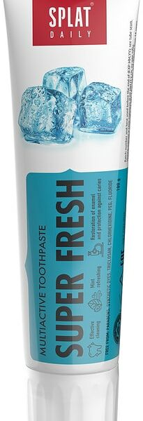 Зубная паста Splat Daily Super Fresh отбеливающая для свежести дыхания 100г