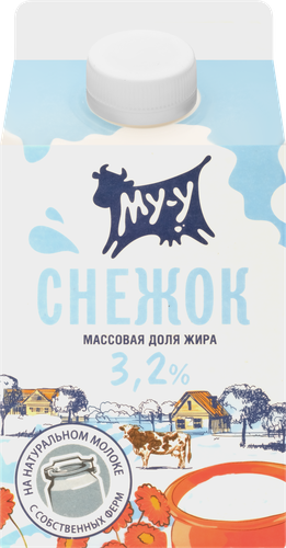 

Снежок Му-у с подсластителем 3.2% 450г