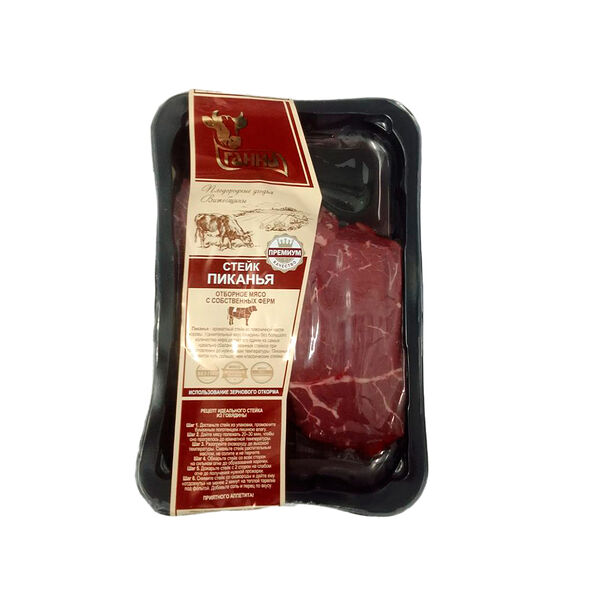 П/ф мясной Верхняя часть задн.отр. (стейк Пиканья) вак/уп) охл вес ГАННА