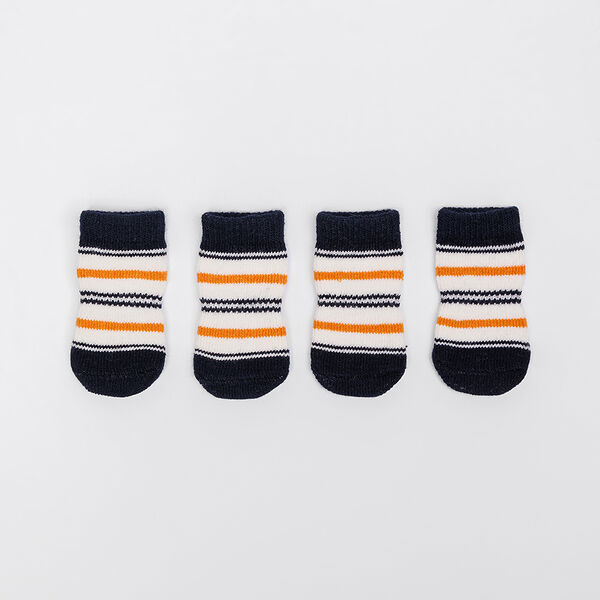 Носки в полоску для собак, L, черно-желтые