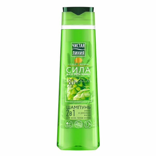 Шампунь Чистая Линия 400мл 2в1 для Всех типов волос
