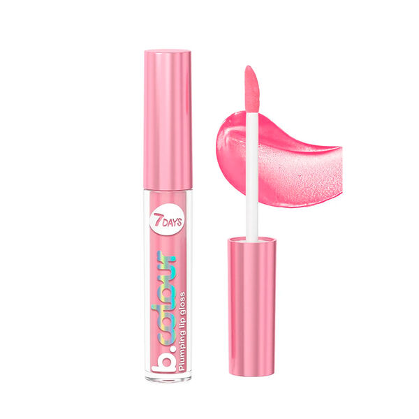 Блеск для губ с эффектом плампинга 7 Days B.Colour, 02 Soft Pink, 2.5 мл