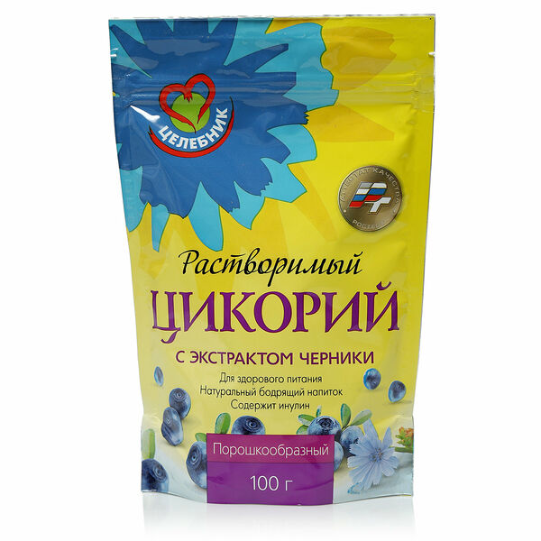 Цикорий растворимый с экстрактом черники ТМ Целебник