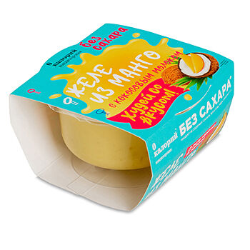 Желе из манго 0 калорий с кокосовым молоком