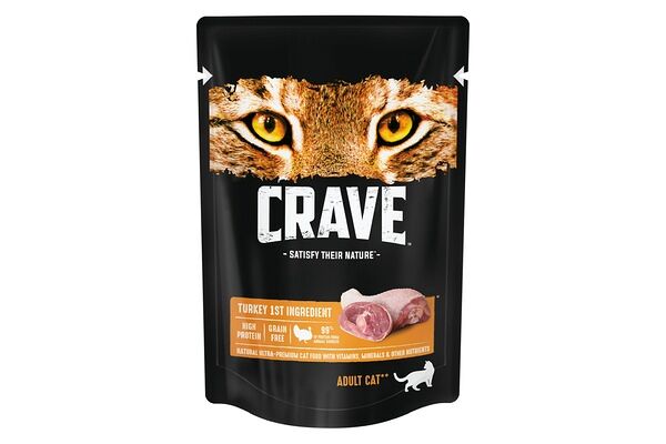 Корм для взрослых кошек Crave Индейка консервированный 