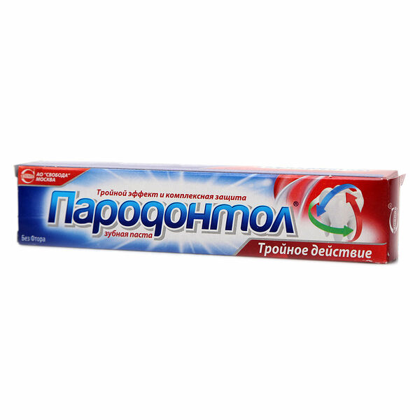 Зубная паста тройное действие ТМ Пародонтол