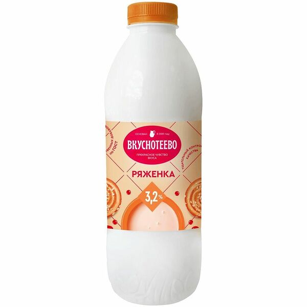 Ряженка Вкуснотеево 3.2%, 900г