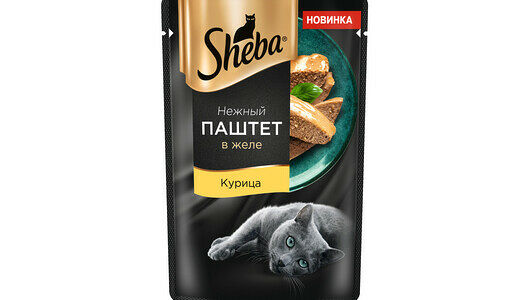 Влажный корм для кошек SHEBA® паштет с курицей, 75г
