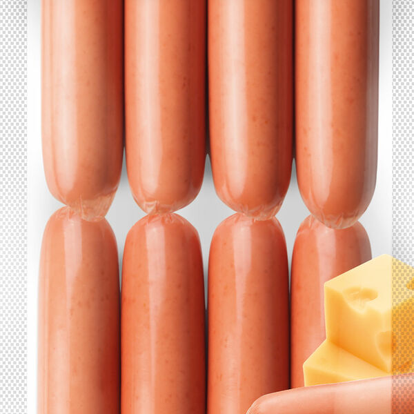 Сосиски Владимирский Стандарт Баварские с сыром 420г