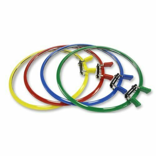 160-1 Пяльцы пластиковые с металлической застежкой, диаметр 19,5 см Nurge Hobby, 1 шт в ассортименте