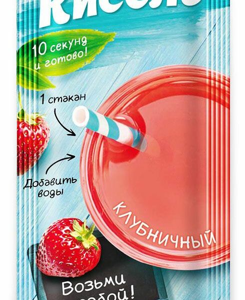 Кисель быстрорастворимый Русский продукт Клубника