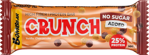 BomBBar Батончик глазированный Crunch чизкейк ванильный
