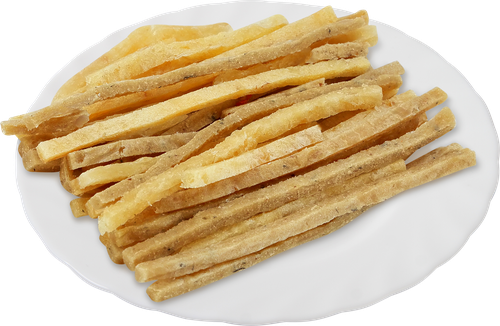 

Минтай соломка сушено-вяленая вес