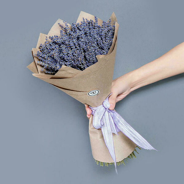 Монобукет из Лаванды увеличенный в крафте