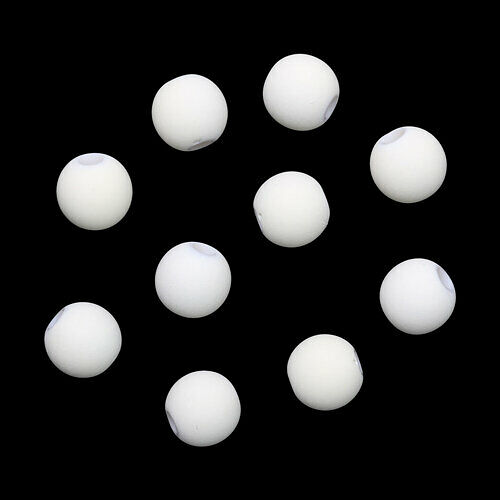 Бусины матовые, 8мм, 20гр.(001 белый)