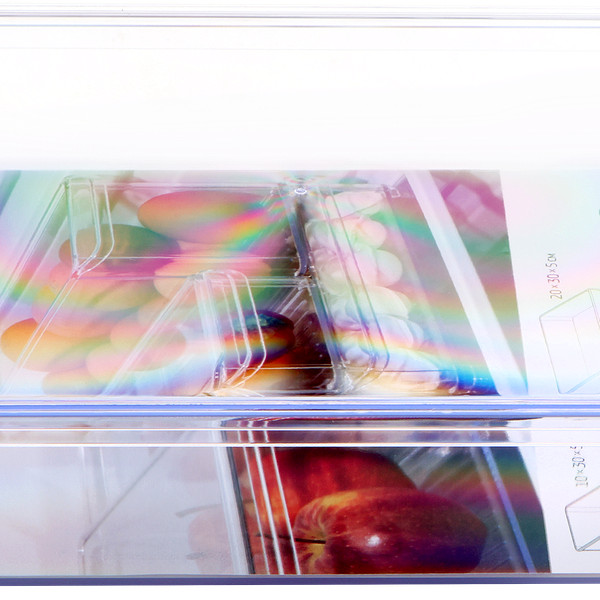 Органайзер для холодильника IDEA 20х30х5см, с крышкой, прозрачный, размер М Арт. 1586