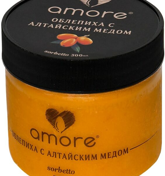 Сорбет Amore Молочное Облепиха с алтайским медом 300мл