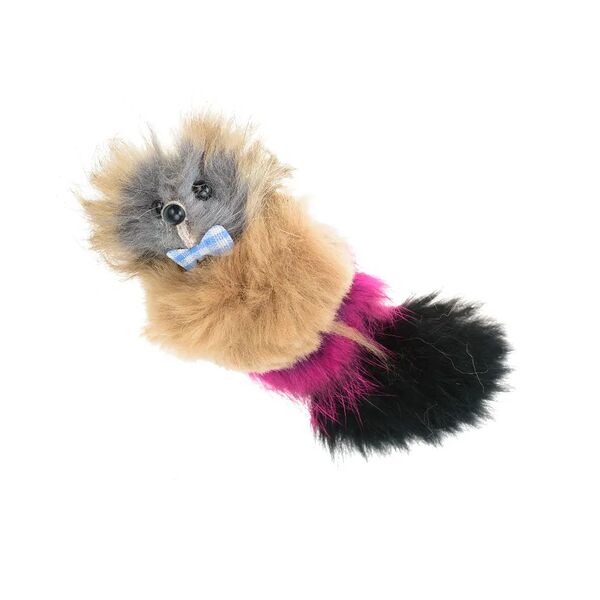 Pet Hobby игрушка для кошек Мышь-босс, натуральный мех, 10 см