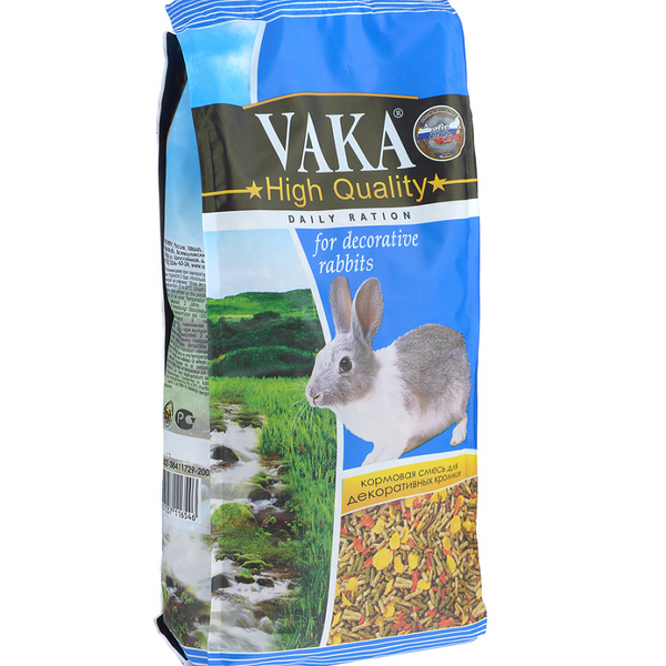 Корм для декоративных кроликов ВАКА High Qality смесь 1 кг