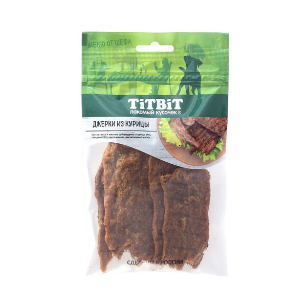Джерки мясные из курицы Меню от Шефа 70 г ТИТБИТ 