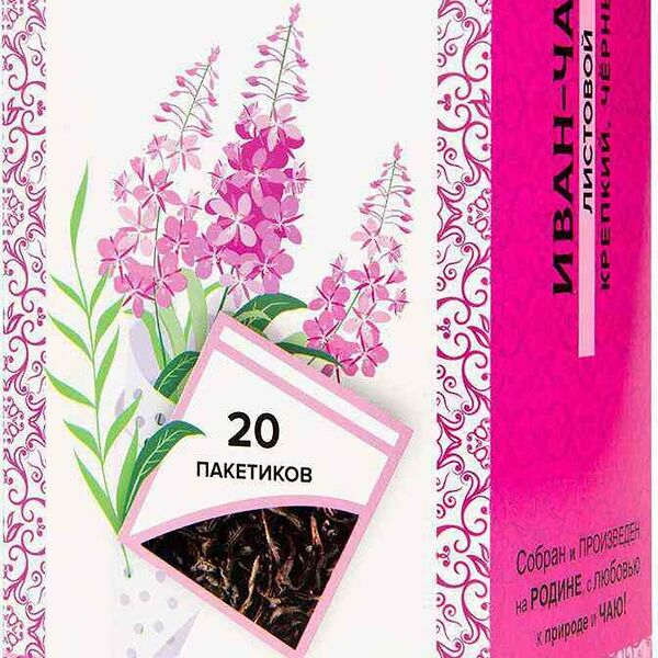 Напиток чайный черный Емельяновская биофабрика Иван-чай крепкий с чабрецом, 20×1,5 г