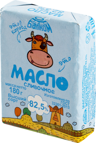 

Масло сливочное Балтком 82.5%, 180 г
