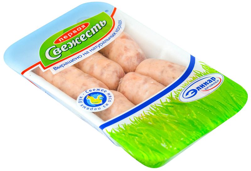 

Колбаски для жарки Первая Свежесть Австрийские из мяса цыплят-бройлеров 500 г