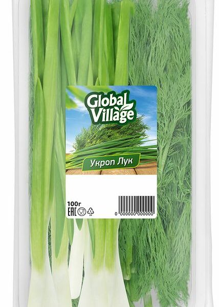 Зелень Global Village Укроп и лук 100г