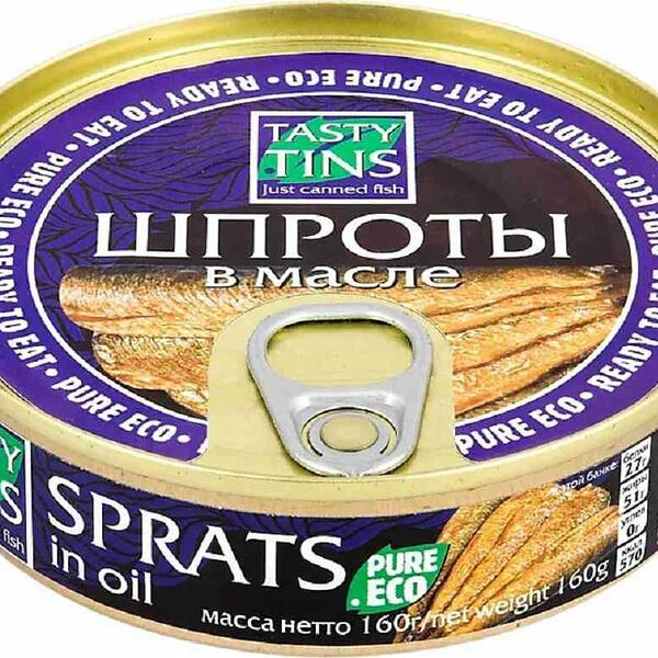 Шпроты Tasty Tins в масле 160 г