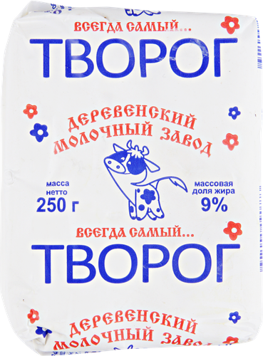 

Творог Деревенский молочный завод 9% 250 г