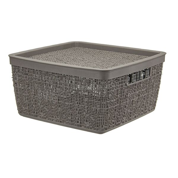 Коробка Idea Бязь с крышкой, 28 х 28 х 14 см, 8 л