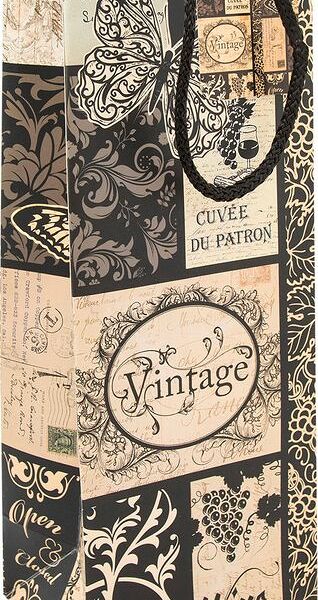 Пакет подарочный в ассортименте, 12.5х34.5х10см