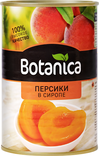 Персики BOTANICA половинки в сиропе, 425мл