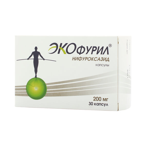 Экофурил 200 мг 30 шт капсулы